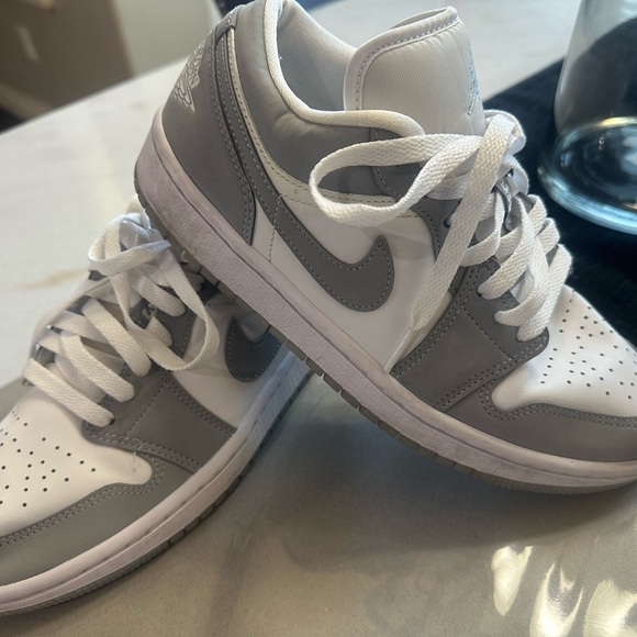 Jordan Shoes - Jordan Low-Top Sneakers in White and Light Gray